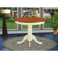 Round Solid Wood Pedestal Dining Table – 36 Inch