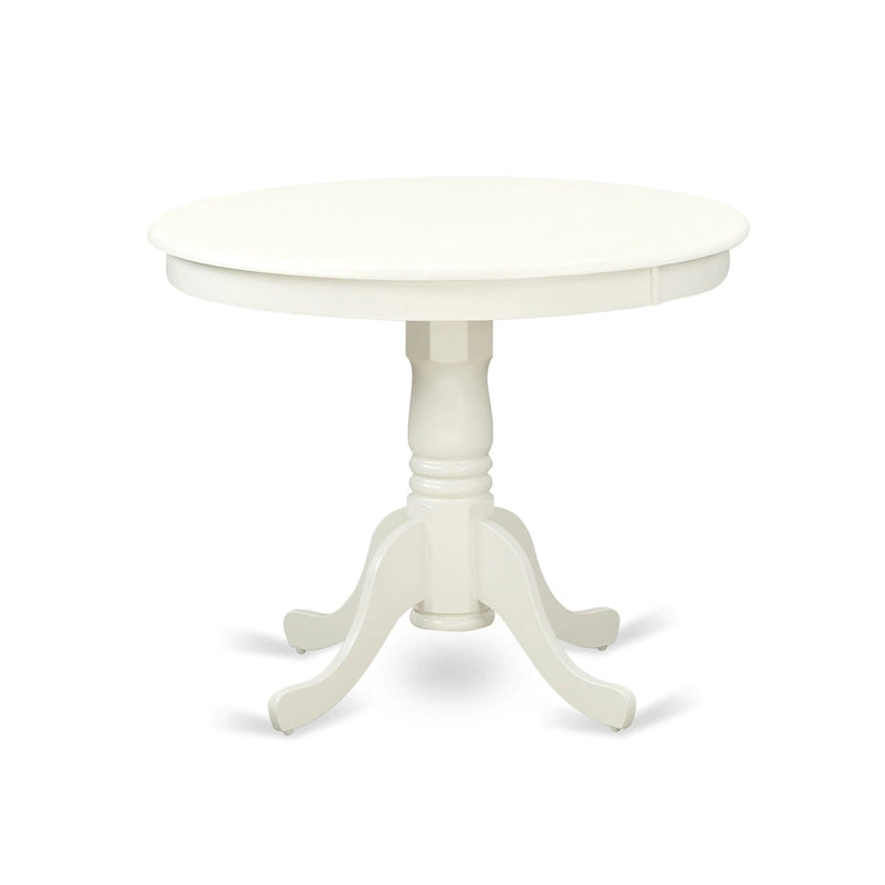 Round Solid Wood Pedestal Dining Table – 36 Inch