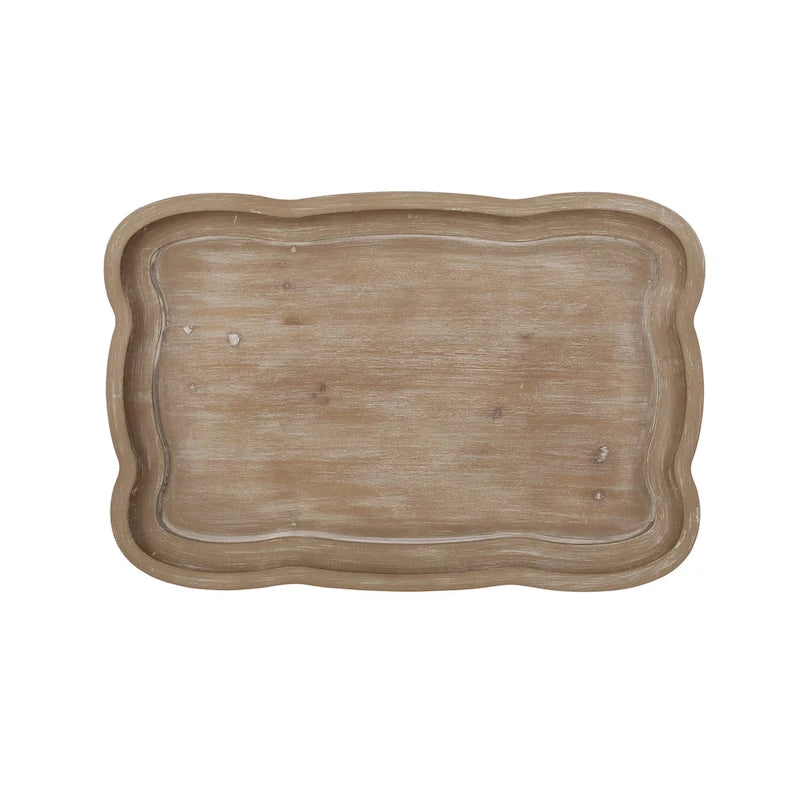 Table d'appoint de style campagne française avec plateau rectangulaire