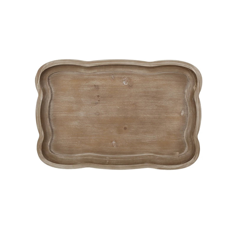 Table d'appoint de style campagne française avec plateau rectangulaire