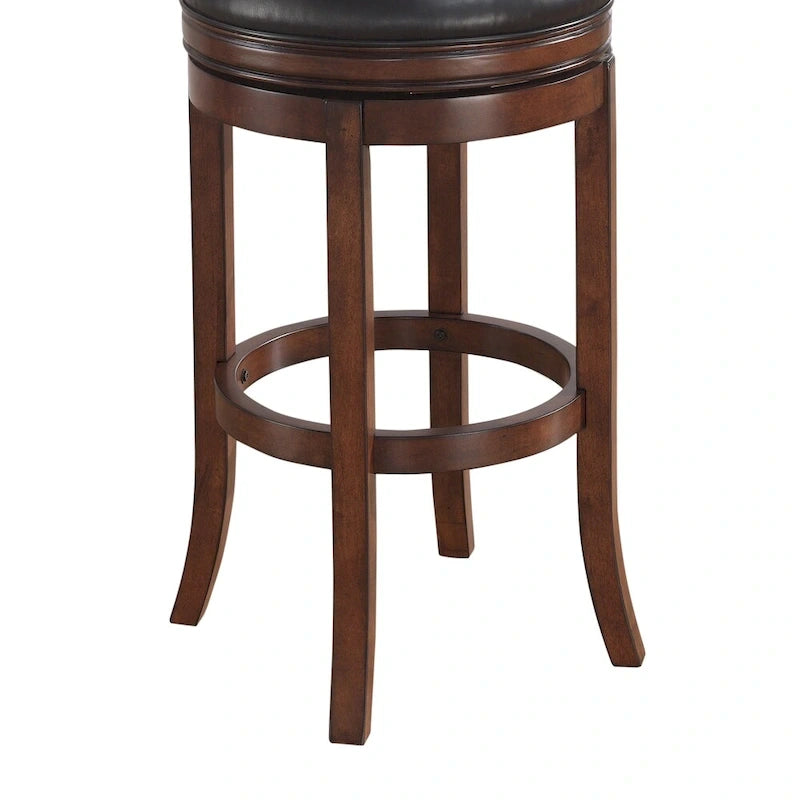 Tabouret de bar pivotant extra haut de 34 pouces en noyer