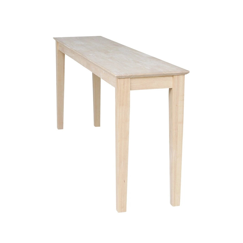 183 cm breiter Konsolentisch im Shaker-Stil aus Massivholz mit Metzgerblock-Tischplatte
