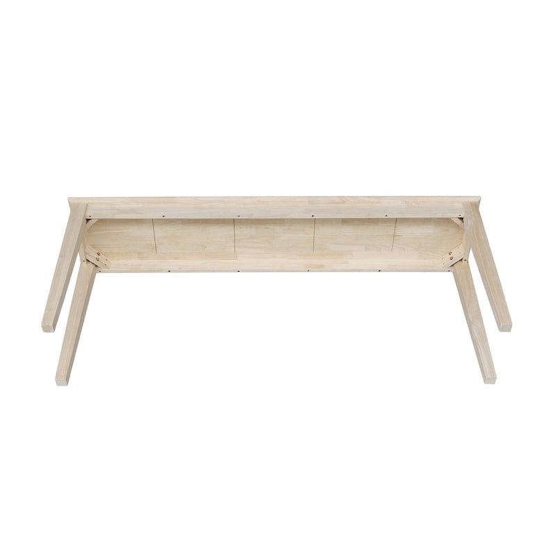 183 cm breiter Konsolentisch im Shaker-Stil aus Massivholz mit Metzgerblock-Tischplatte