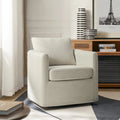 Modern 360° Swivel Accent Chair with Removable Slipcover