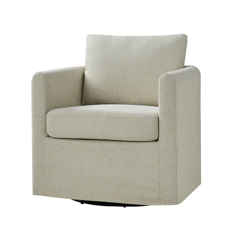 Modern 360° Swivel Accent Chair with Removable Slipcover