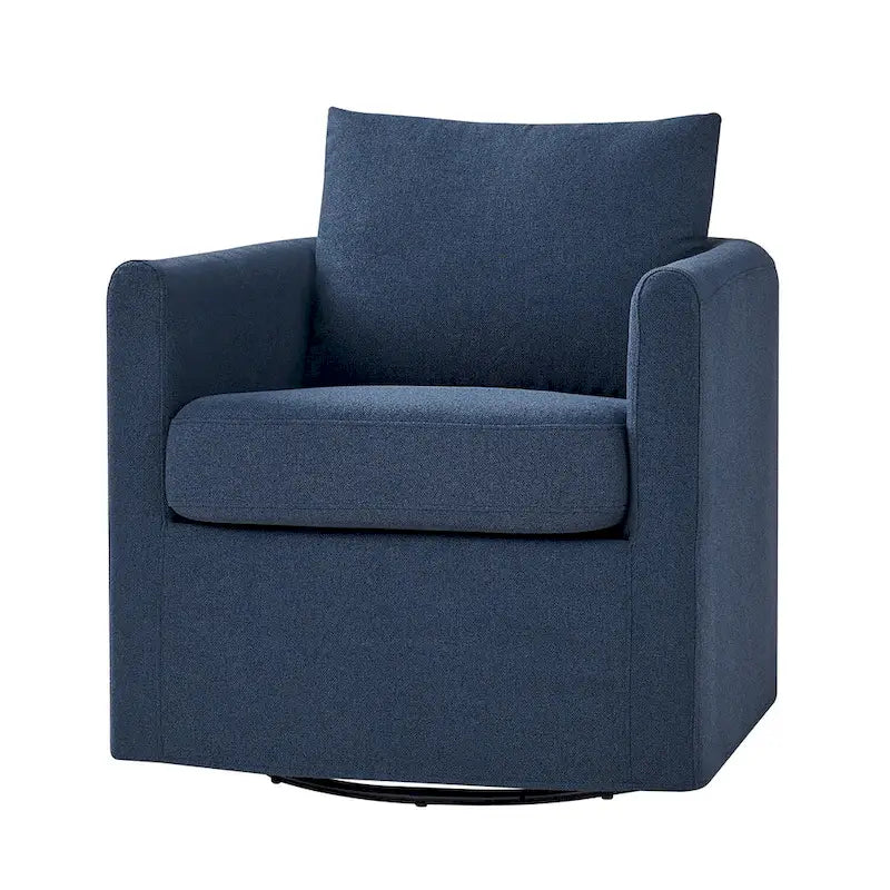 Modern 360° Swivel Accent Chair with Removable Slipcover