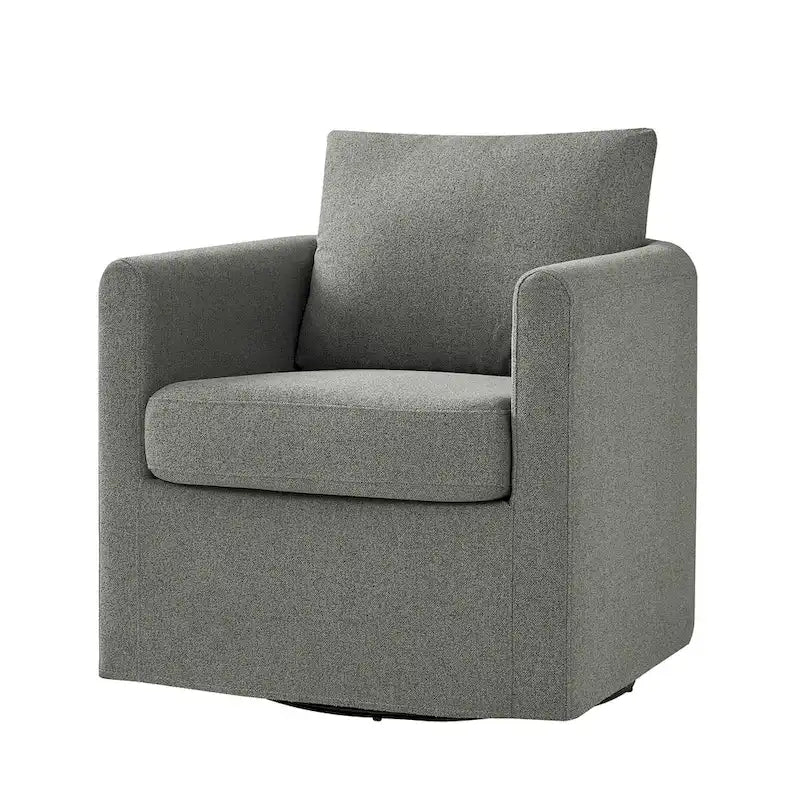 Modern 360° Swivel Accent Chair with Removable Slipcover