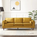 Divano in velluto moderno mid-century da 88 pollici con cuscini dello schienale reversibili