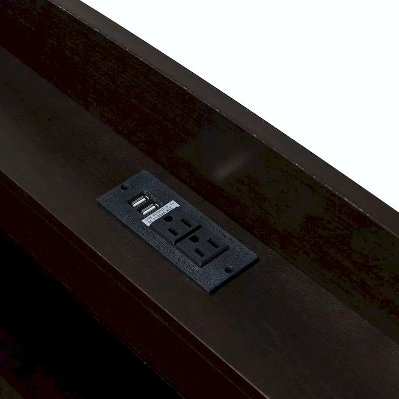 Letto contenitore con testiera LED, stazione di ricarica, cassetti contenitore e letto estraibile