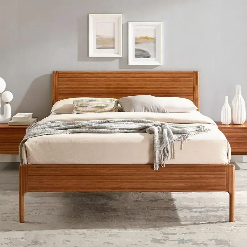 Letto con piattaforma imbottito e testiera trapuntata – Tonalità rame, Queen/King/Cal King