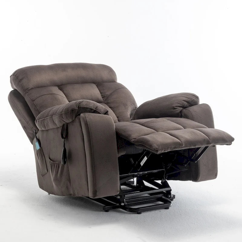 Power Lift Recliner Chair with 8-Point Massage, Lumbar Heat and Hidden Cup Holder
