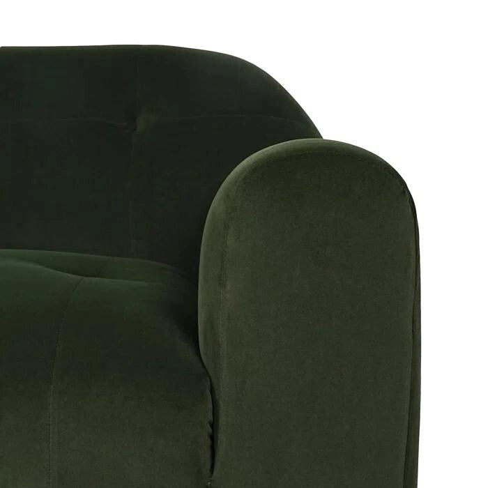 Poltrona club moderna in bouclé con design dai bordi senza cuciture