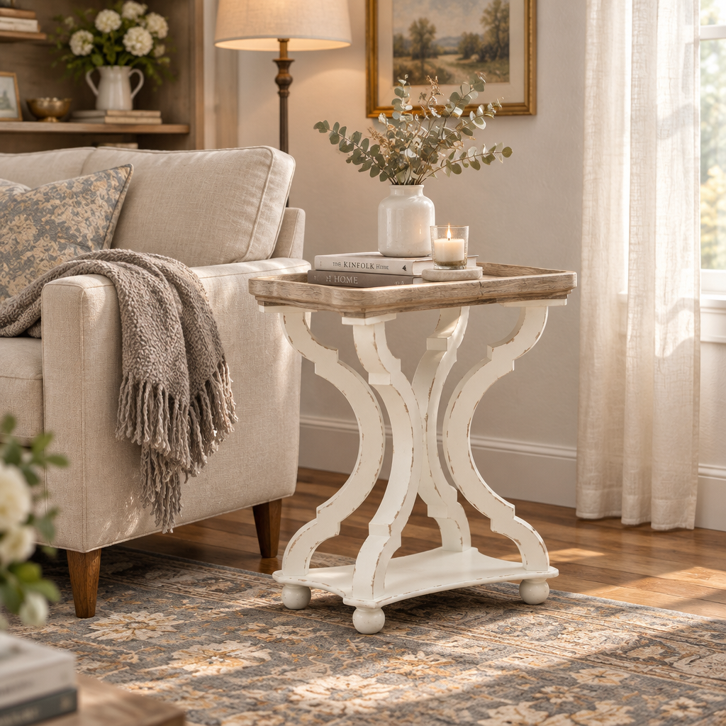 French Country Side Table – Interior Scene